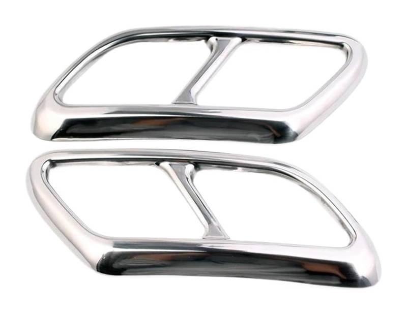 Auto Auspuff Endrohr Für Volvo S90 V90 S60 2016-2020 Auto Hinten Dual End Aufkleber Schalldämpfer Teil Zubehör Auspuffrohr Spitze Abdeckungen Borte von Ohocean
