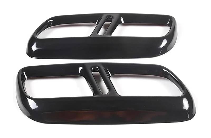 Auto Auspuff Endrohr Schwarzes Edelstahl Auto Auspuffrohr Endstück Abdeckungs Trimmzubehör Für Range Rover Sport L461 2023 2024 von Ohocean