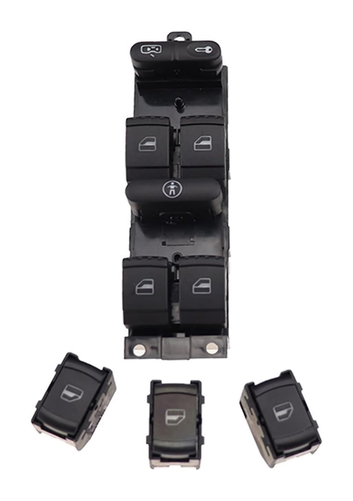 Auto Fensterheber Schalte Für VW Für G&olf MK4 Für Seat Für Leon Für Toledo Für Superb 2000-2004 1J49598 Fenster Panel Master Control Schalter(Aand3xsingle Control) von Ohocean