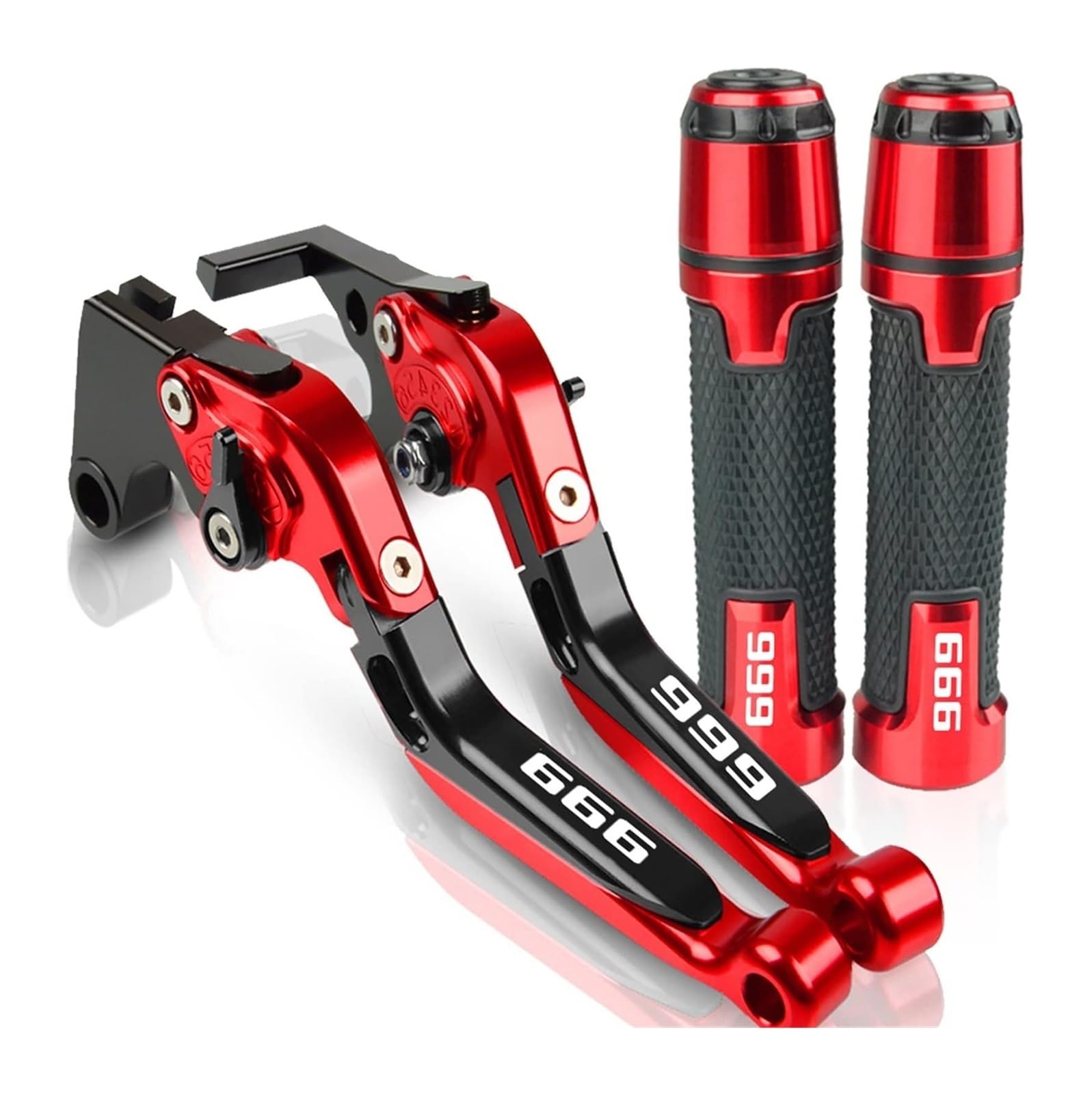 Brems Und Kupplungshebel Für D&UCATI 999 999S 999R 2003-2006 Motorrad Kupplung Bremshebel Ausziehbare Einstellbare Faltbare Hebel Lenker Handgriffe(1) von Ohocean