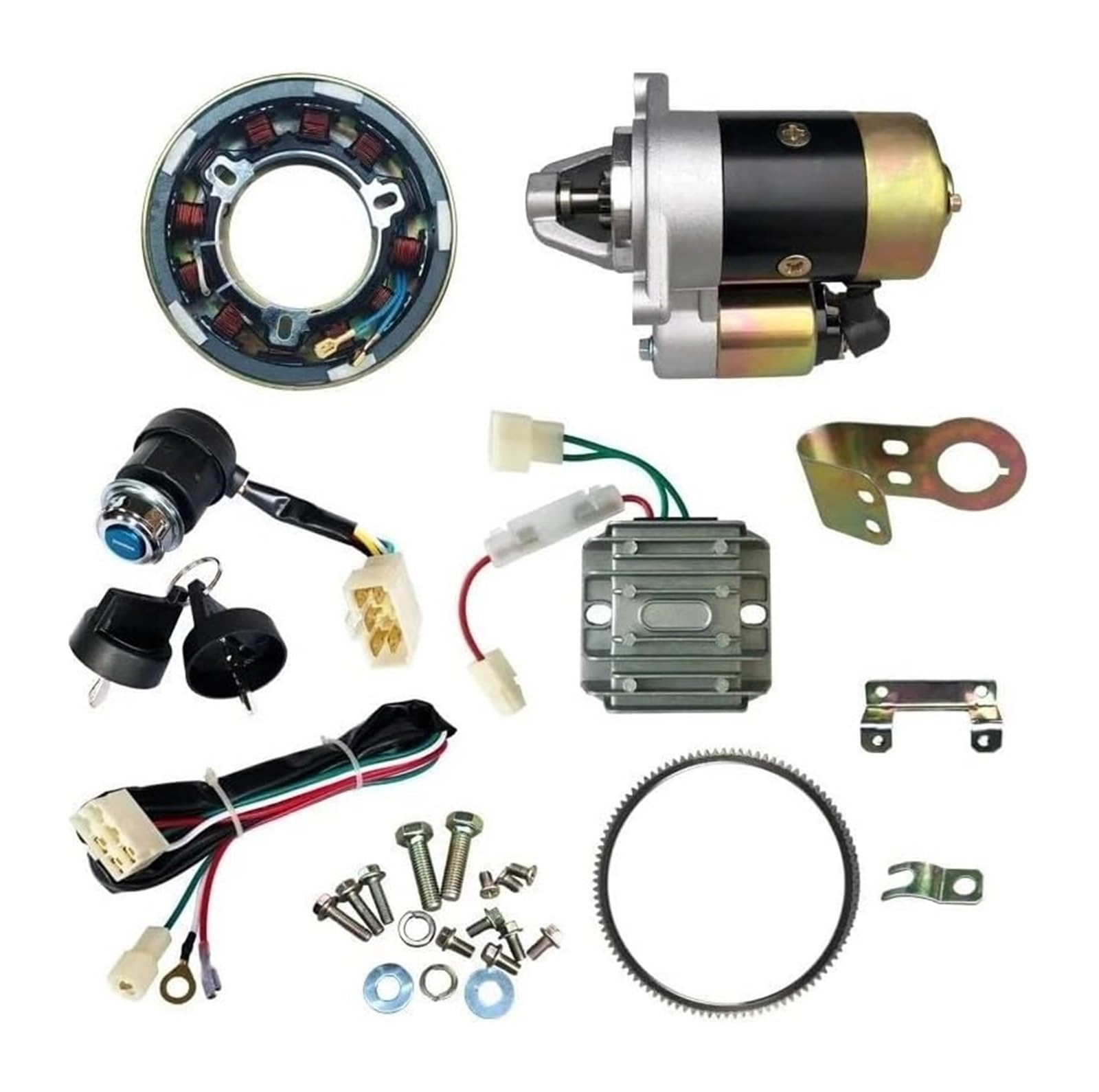 Elektrischer Anlasser Für L70 178F Diesel Motoren Starter Motor Elektrische Starten Conversion Kit Elektrischer Anlasser Für L70 178F Diesel Motoren Starter Motor Elektrische Starten Conversion Kit von Ohocean