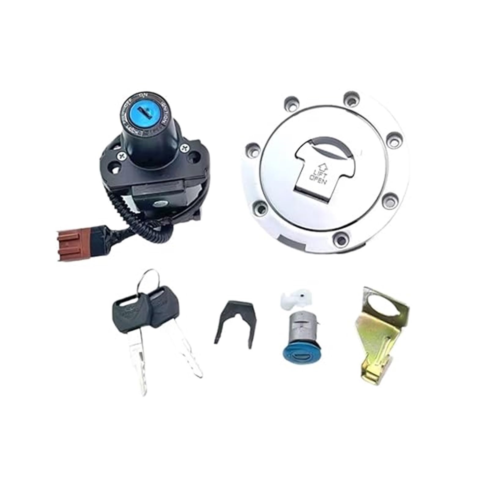 Motorrad Zündschalter Für CBR1000RR 2004 2005 2006 2007 Zündschloss Tankdeckel Sitz Schlüsselschloss Set Zubehör Ersatzteile Motorrad Zündschalter Für CBR1000RR 2004 2005 2006 2007 Zündschloss Tankdeckel Sitz Schlüsselschloss Set Zubehör Ersatzteile von Ohocean