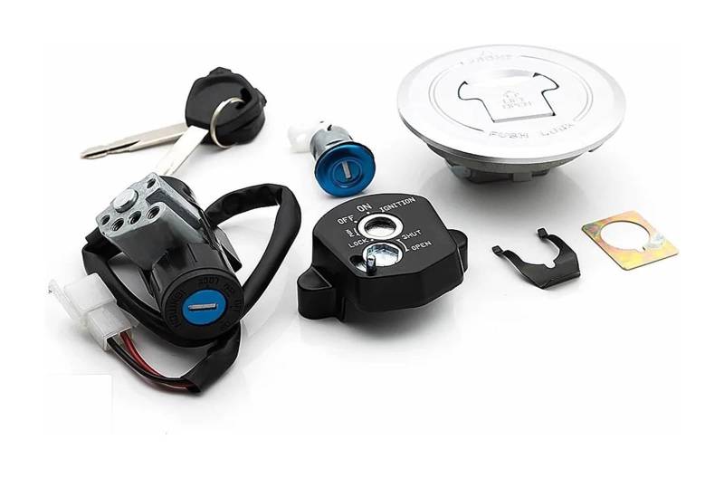 Motorrad Zündschalter Für CBR125R JC50 Für CBR150R 2011-2018 Motorrad Zündschloss Tankdeckel Sitzschloss Schlüsselsatz von Ohocean
