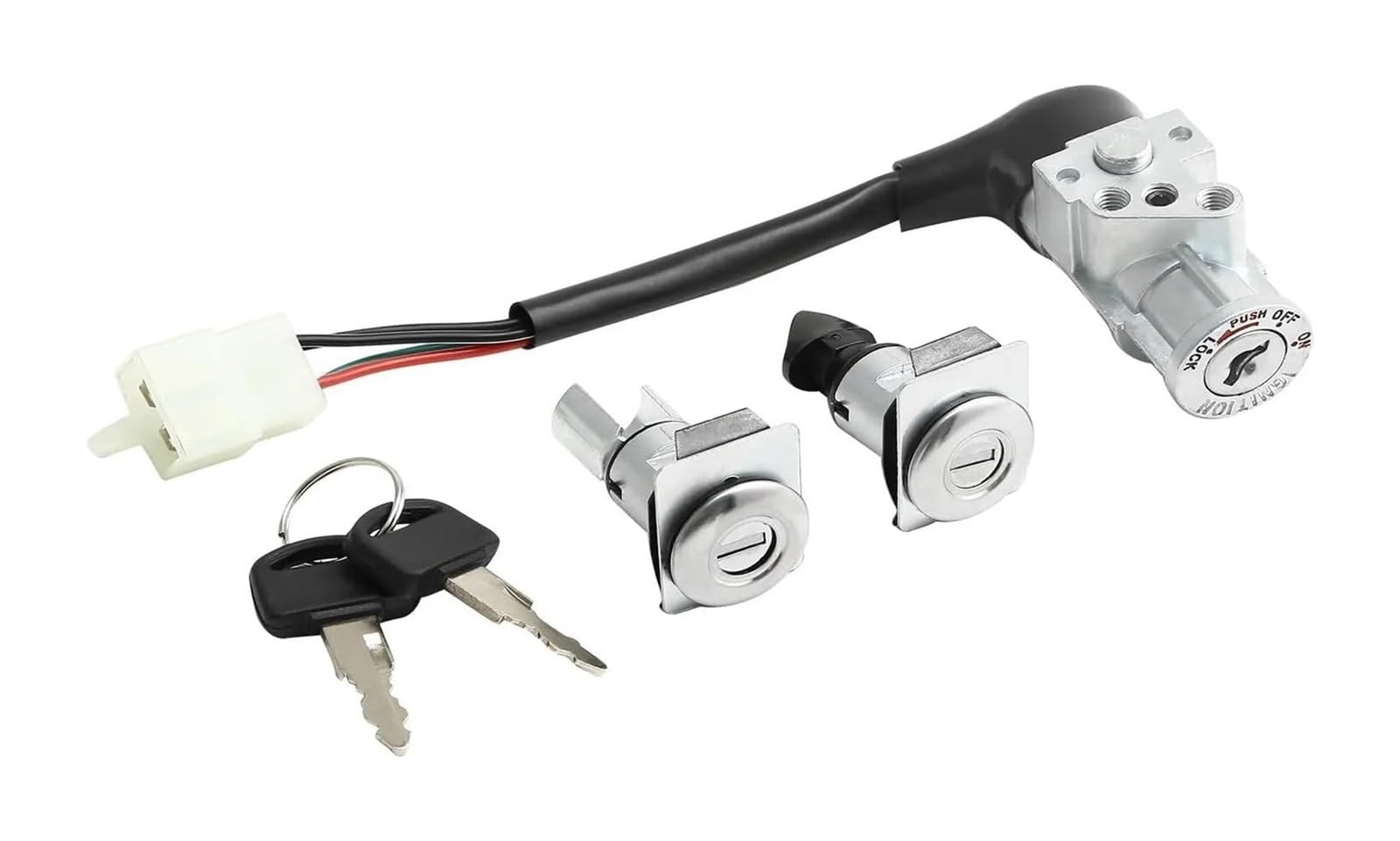 Motorrad Zündschalter Für CH80 Für Elite 1985-2007 Motorrad Elektrische Zündung Schalter Lock Key Set Zündung Schalter Kraftstoff Motorrad Zündschalter Für CH80 Für Elite 1985-2007 Motorrad Elektrische Zündung Schalter Lock Key Set Zündung Schalter Kraftstoff von Ohocean