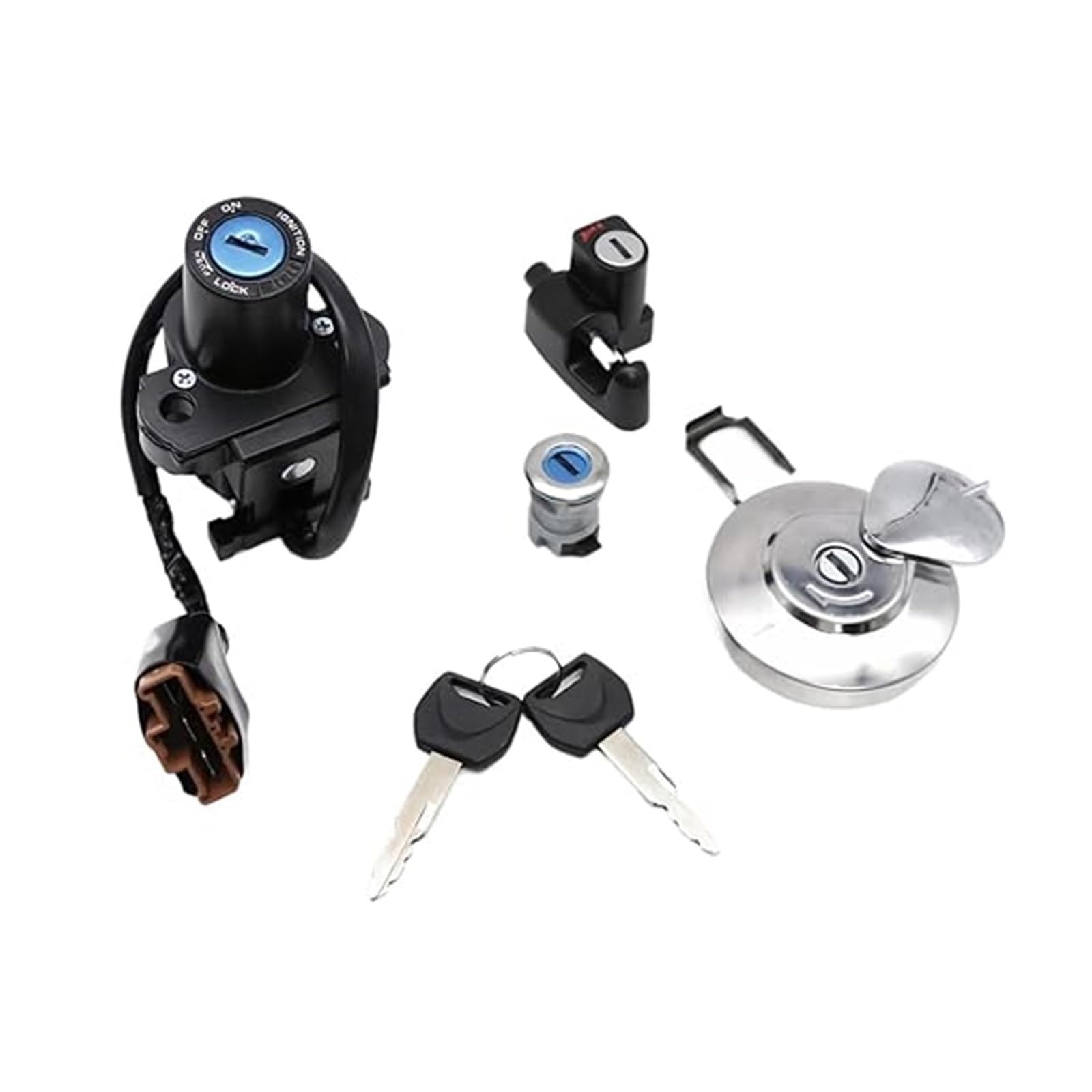 Motorrad Zündschalter Für CRF250L/250LA 2013-2020 Motorrad Zündschloss Tankdeckel Sitzschloss Schlüssel Ersatzteile Motorrad Zündschalter Für CRF250L/250LA 2013-2020 Motorrad Zündschloss Tankdeckel Sitzschloss Schlüssel Ersatzteile von Ohocean