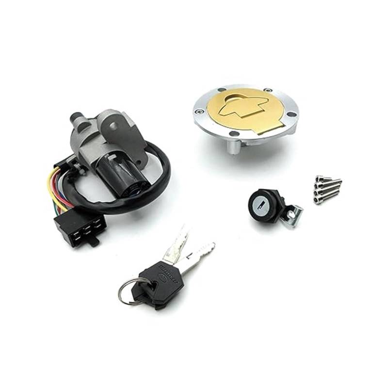 Motorrad Zündschalter Für D&UCATI ST2 916 996 998 748 Für Monster900 750 620 Für Cagiva Für Mito 125 Motorrad Zündschloss Sitz Tankdeckel Abdeckung Schloss Schlüssel(Full Set) von Ohocean