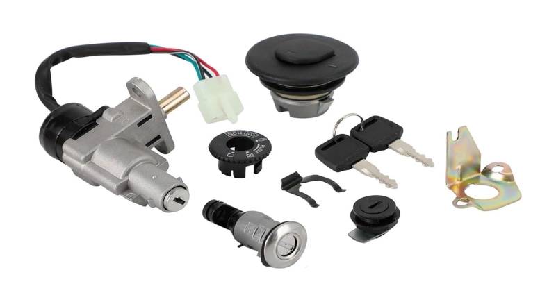 Motorrad Zündschalter Für GY6 50 70 90 110 125 150 CC Roller Motorrad Zündschlüssel Schalter Tankdeckel Sitz Lock Set von Ohocean