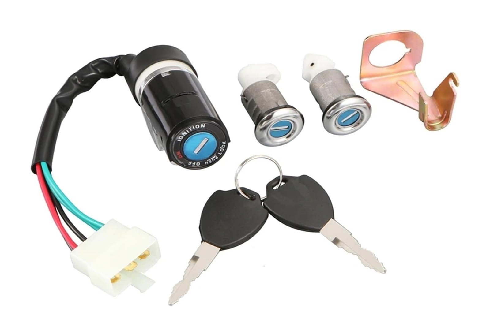 Motorrad Zündschalter Für GY6 50cc 150cc Motorrad Zündschloss Key Lock Mit Draht Set Starten Schalter Tür Sicherheit Motorrad Zündschalter Für GY6 50cc 150cc Motorrad Zündschloss Key Lock Mit Draht Set Starten Schalter Tür Sicherheit von Ohocean