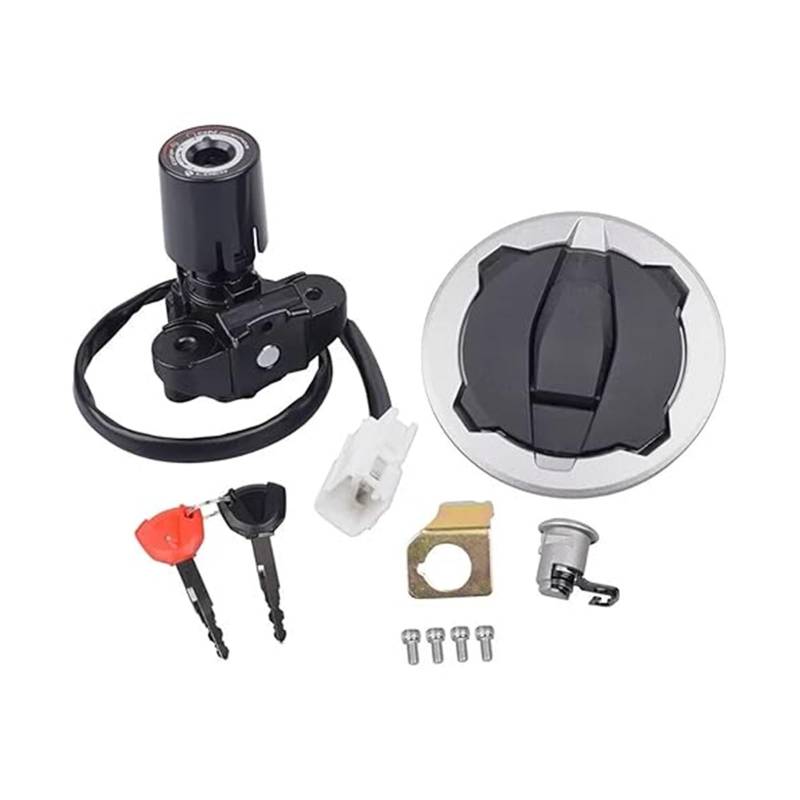 Motorrad Zündschalter Für Kawa&saki 400 Z400 ZX400 2018-2024 Motorrad Zündschloss Kraftstoff Tankdeckel Schloss Schlüssel Set von Ohocean