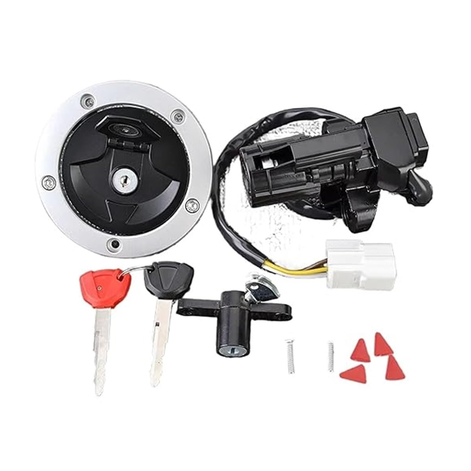 Motorrad Zündschalter Für Kawa&saki ER650 Für ER-6N EX650 Für ER-6F EX650 EX400 Für Ninja 650 400R 27005-0552 Kraftstoff Tank Kappe Zündung Schalter Sitz Schloss Schlüssel Motorrad Zündschalter Für Kawa&saki ER650 Für ER-6N EX650 Für ER-6F EX650 EX400 Für Ninja 650 400R 27005-0552 Kraftstoff Tank Kappe Zündung Schalter Sitz Schloss Schlüssel von Ohocean