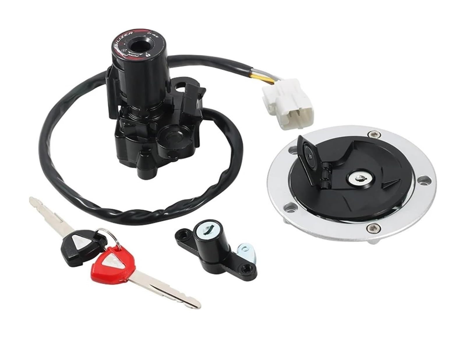 Motorrad Zündschalter Für Kawa&saki Für Ninja 650 400R EX400 ER650 Für ER-6N EX650 Für ER-6F Kraftstoff Tank Kappe Zündung Schalter 51049-0714 51049-0039 27005-0552 Motorrad Zündschalter Für Kawa&saki Für Ninja 650 400R EX400 ER650 Für ER-6N EX650 Für ER-6F Kraftstoff Tank Kappe Zündung Schalter 51049-0714 51049-0039 27005-0552 von Ohocean