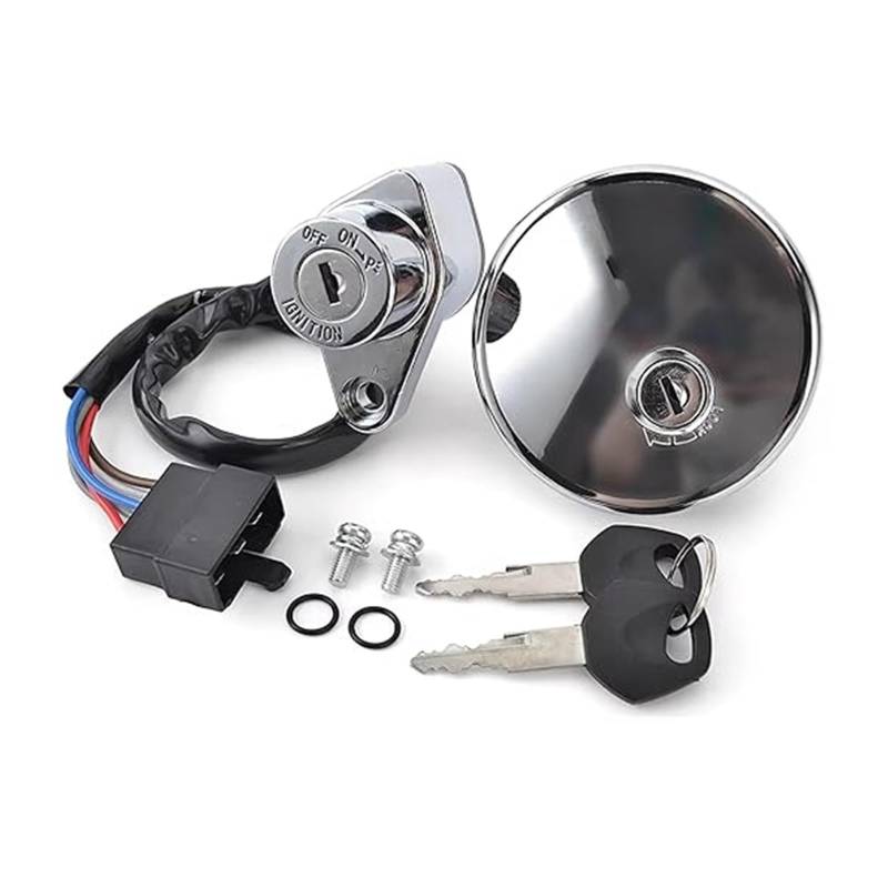 Motorrad Zündschalter Für Kawa&saki Für Vulcan 500 800 EN500 VN400 VN800 27005-1188 51049-1103 Motorrad Zündschloss Tankdeckel Abdeckung Schloss Schlüssel von Ohocean