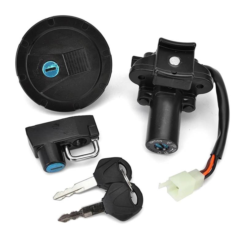 Motorrad Zündschalter Für Kawa&saki KL250 Für Super Für Sherpa Für KLX125 250 Für KLX250S Für KLX250SF KL110 Kraftstoff Tank Kappe Zündung Schalter Sitz Lock Schlüssel von Ohocean