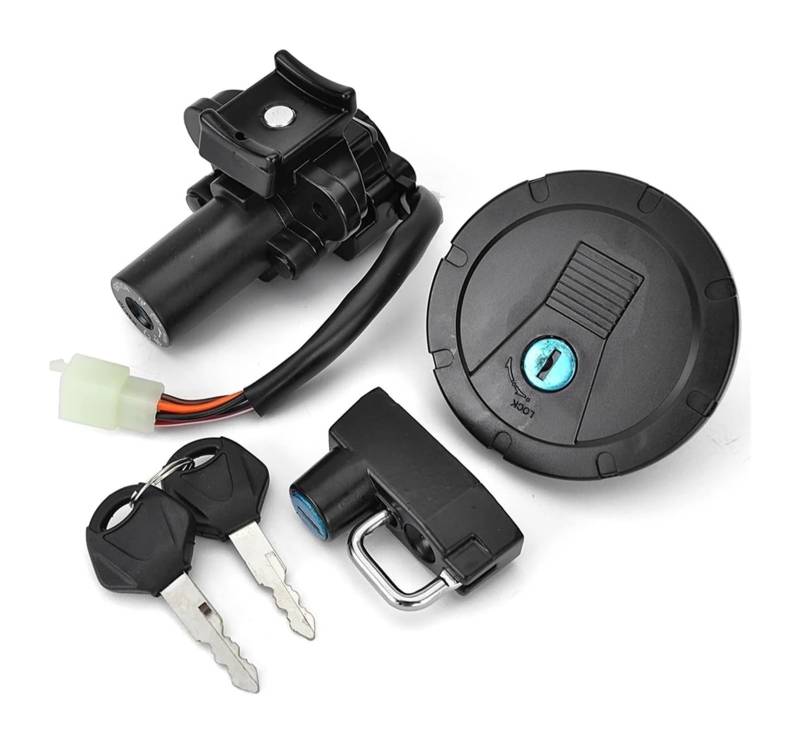Motorrad Zündschalter Für Kawa&saki KL250 Für Super Für Sherpa Für KLX125 Für D-Tracker Für KLX250 KL110 Zündschloss Tankdeckel Sitzschloss Set von Ohocean