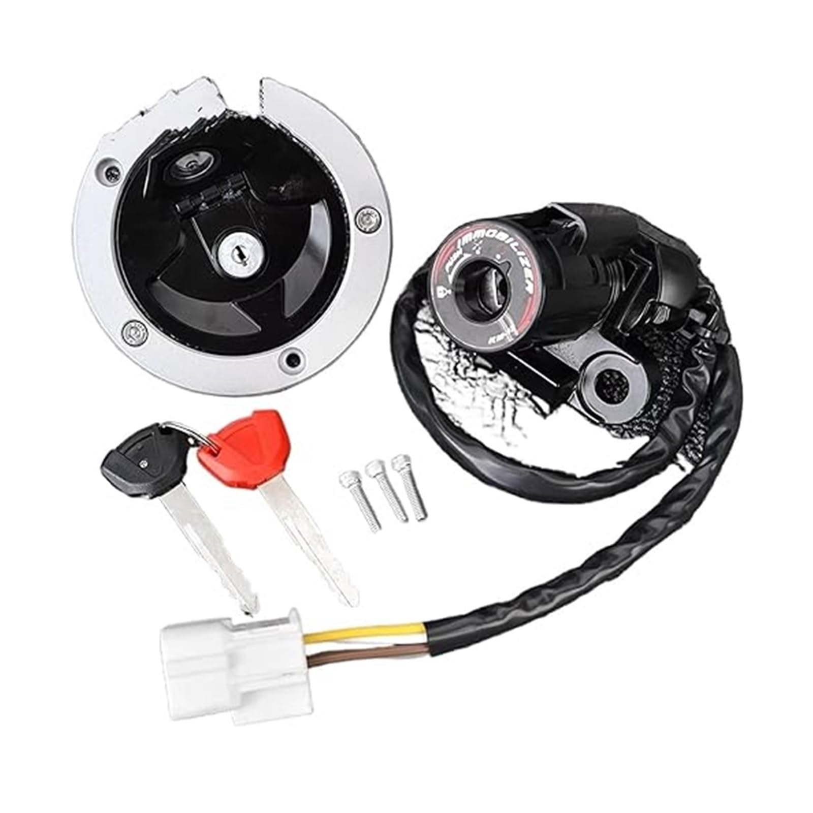 Motorrad Zündschalter Für Kawa&saki ZX1400 EX650 EX400 Für Ninja Für ZX14R 650 400R ER650 Für ER6N EX650 Kraftstoff Tank Kappe Zündung Schalter Sitz Lock Key Kit Motorrad Zündschalter Für Kawa&saki ZX1400 EX650 EX400 Für Ninja Für ZX14R 650 400R ER650 Für ER6N EX650 Kraftstoff Tank Kappe Zündung Schalter Sitz Lock Key Kit von Ohocean