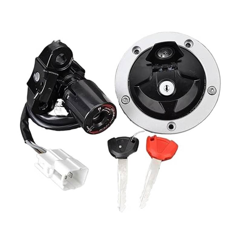 Motorrad Zündschalter Für Kawa&saki ZX1400 EX650 EX400 Für Ninja Für ZX14R 650 400R ER650 Für ER6N EX650 Zündschloss Tankdeckel Sitzschloss Schlüsselsatz von Ohocean