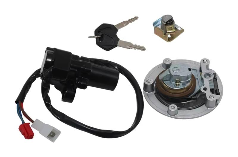 Motorrad Zündschalter Für MT-01 2005-2009 Für YZF Für R1 2004-2014 Für YZF Für R6 2006-2016 Motorrad-Tankdeckel-Schlosssatz von Ohocean