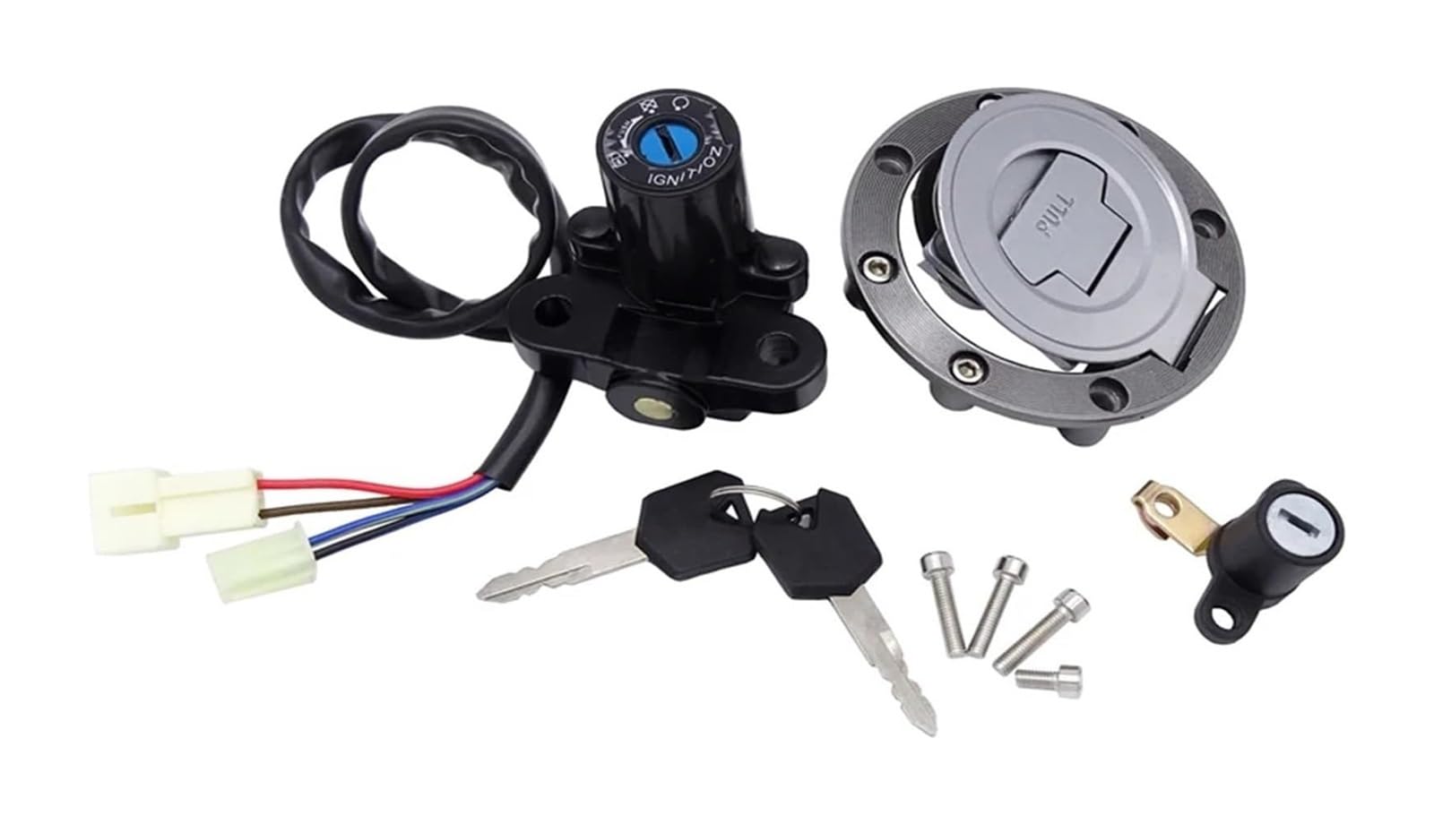Motorrad Zündschalter Für MT03 2006-2012 Für YZF R6 R1 XJ6 FJ09 FZ09 FZ07 FJ13 FZ1 FZ6 FZ8 Motorrad-Zündschlossschloss Tankdeckel Mit 2 Schlüsselsätzen Motorrad Zündschalter Für MT03 2006-2012 Für YZF R6 R1 XJ6 FJ09 FZ09 FZ07 FJ13 FZ1 FZ6 FZ8 Motorrad-Zündschlossschloss Tankdeckel Mit 2 Schlüsselsätzen von Ohocean