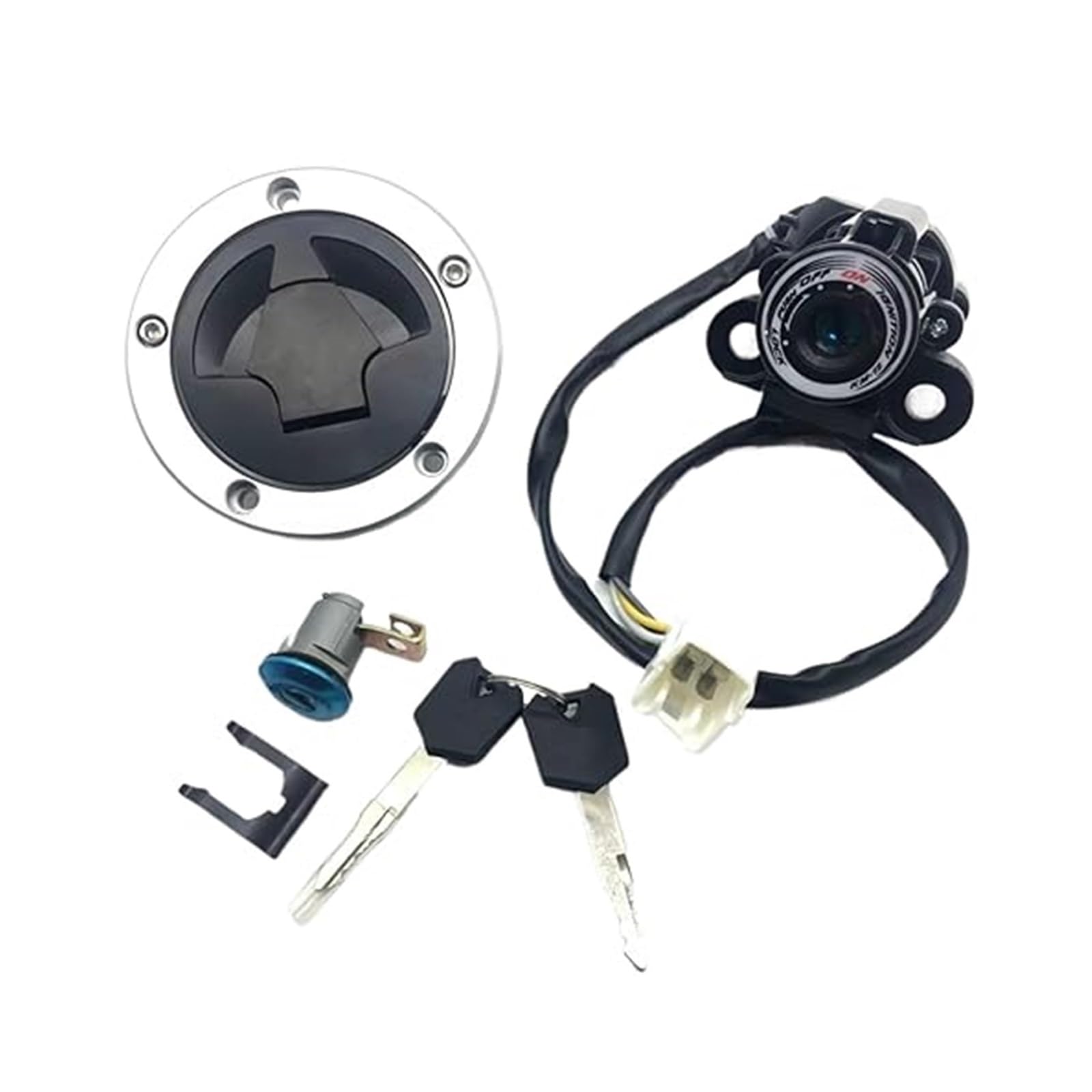 Motorrad Zündschalter Für Ninja Für ZX6R Für ZX636 2013-2018 Motorrad Zündschloss Tankdeckel Schloss Schlüssel Kit Motorrad Zündschalter Für Ninja Für ZX6R Für ZX636 2013-2018 Motorrad Zündschloss Tankdeckel Schloss Schlüssel Kit von Ohocean