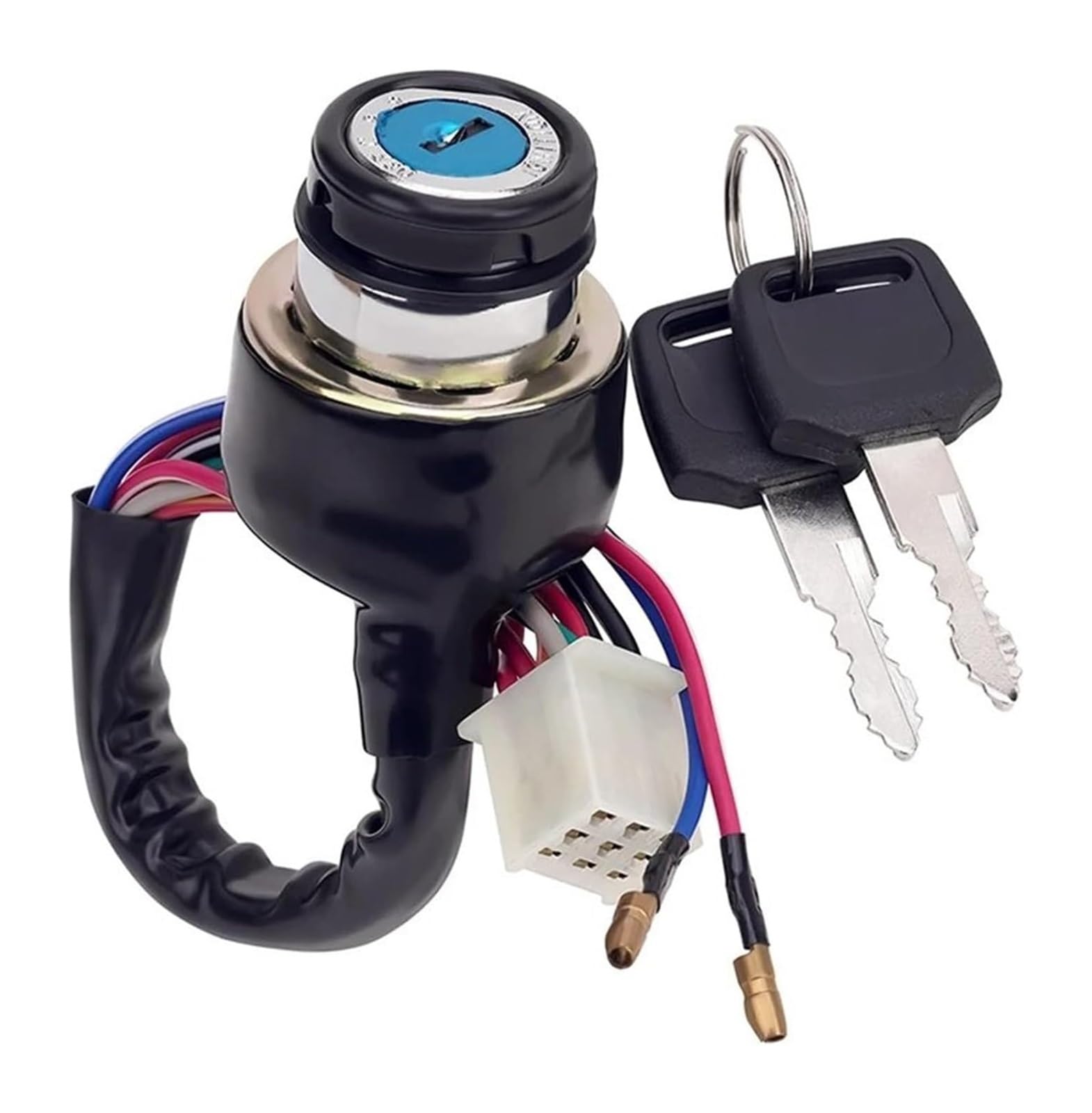 Motorrad Zündschalter Für Suz&uki AX100 125cc 150cc 250cc 300cc Motorrad ATV 9 Pin Mit 2 Drähte Elektrische Türschloss Stecker Zündschlüssel Schalter Motorrad Zündschalter Für Suz&uki AX100 125cc 150cc 250cc 300cc Motorrad ATV 9 Pin Mit 2 Drähte Elektrische Türschloss Stecker Zündschlüssel Schalter von Ohocean