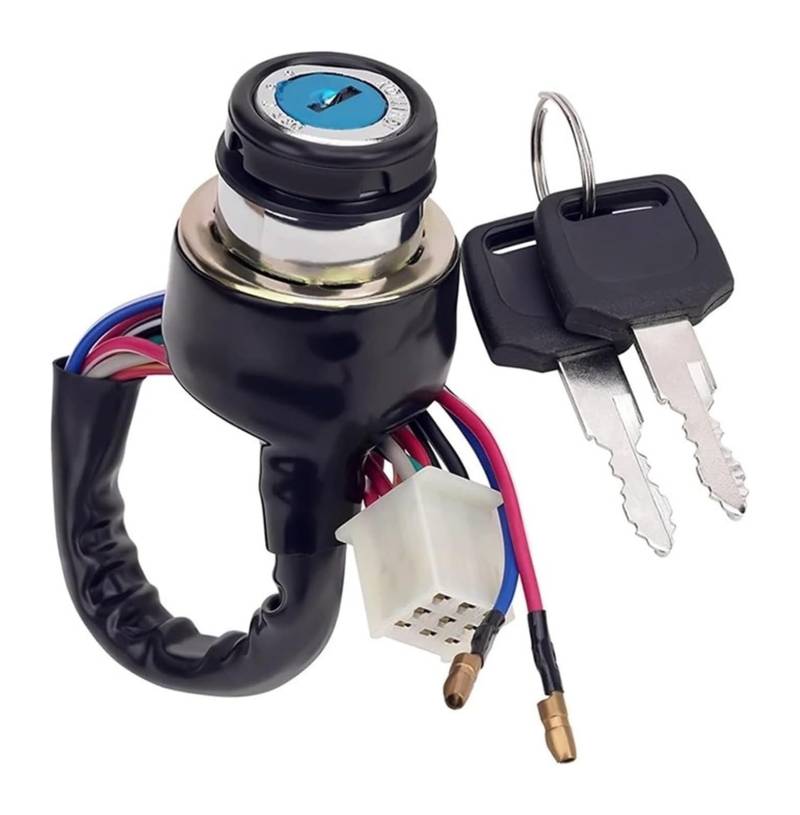 Motorrad Zündschalter Für Suz&uki AX100 125cc 150cc 250cc 300cc Motorrad ATV 9 Pin Mit 2 Drähte Elektrische Türschloss Stecker Zündschlüssel Schalter von Ohocean