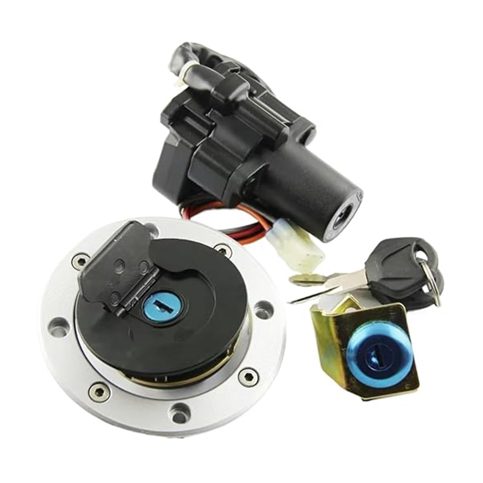Motorrad Zündschalter Für Suz&uki Für GSX1300R K7 Für Haya&busa 2007 Motorrad Tankdeckel Cover Lock Set Zubehör Motorrad Zündschalter Für Suz&uki Für GSX1300R K7 Für Haya&busa 2007 Motorrad Tankdeckel Cover Lock Set Zubehör von Ohocean