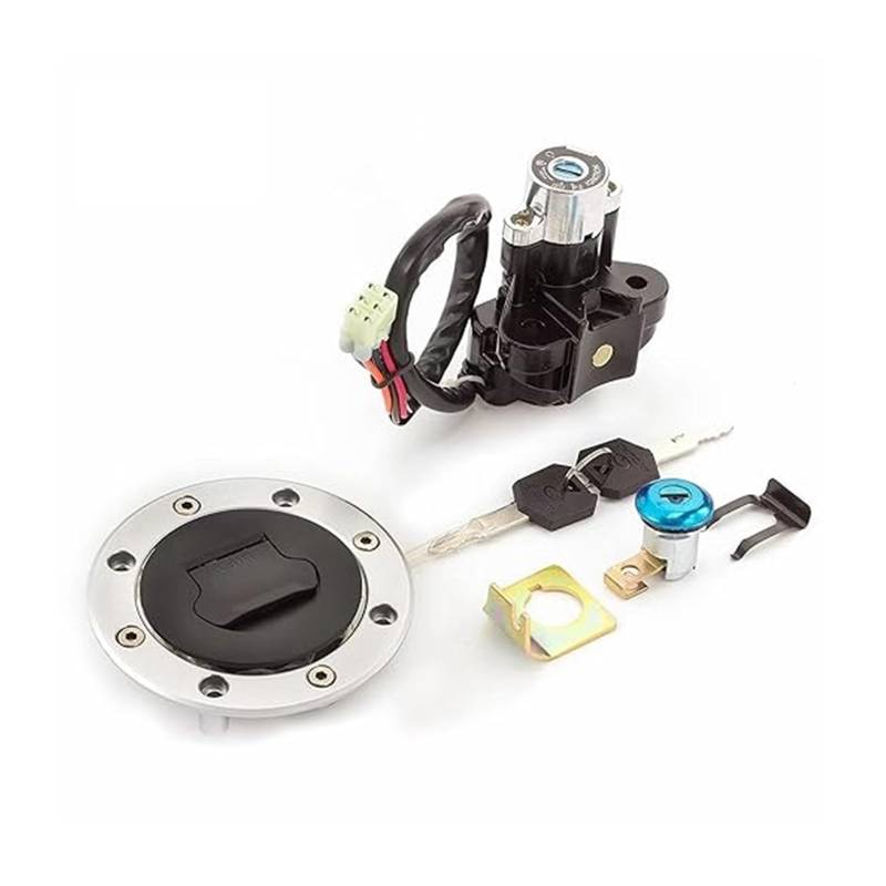 Motorrad Zündschalter Für Suz&uki Für GSXR Für GSX-R 600 750 Für GSXR600 Für GSXR750 K1 K2 K3 1996-2000 Kraftstoff Tank Kappe Zündung Schalter Sitz Lock Schlüssel von Ohocean