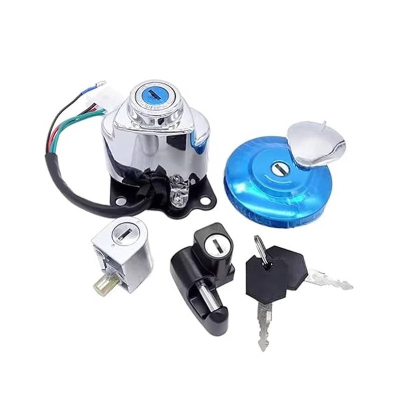 Motorrad Zündschalter Für XV125 Für Virago 1990-2010 Für XV250 Für Virago 1988-2010 Motorrad Zündschalter Helm Lenkschloss Tankdeckel von Ohocean