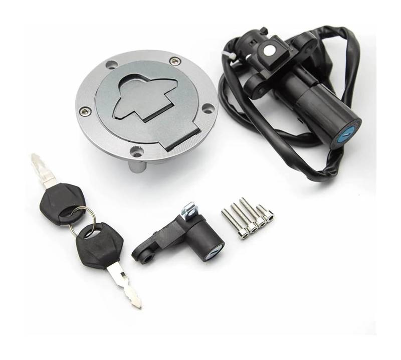 Motorrad Zündschalter Für YZF R25 R3 Für YZFR3 Für YZFR25 Für YZF-R3 2015-2019 Motorrad-Zündschalter Tankdeckel Sitzschloss Schlüsselsatz von Ohocean