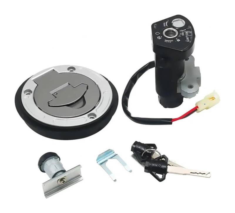 Motorrad Zündschalter Für YZFR15 Für YZF R15 Für YZF155 2019-2021 Tankdeckel Zündschalter Kraftstoff von Ohocean