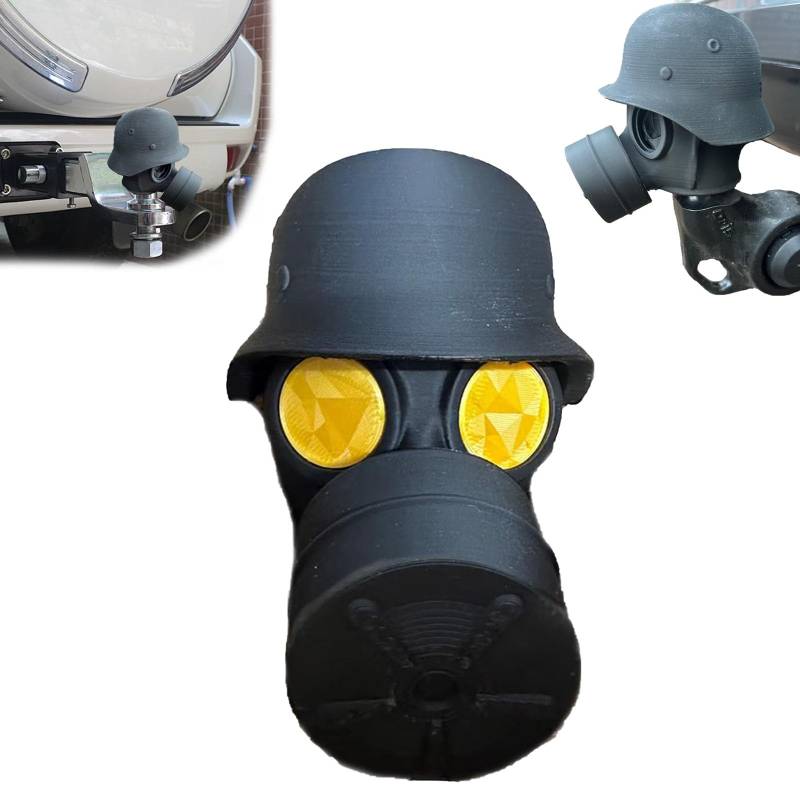 anhängerkupplung Abdeckung lustig,Gasmaske anhängerkupplung,Abdeckkappe Für Anhängerkupplung,Anhängerkupplung, Anhänger, Nabenlager, Staubkappen, Schutzkappe von Ohphnt