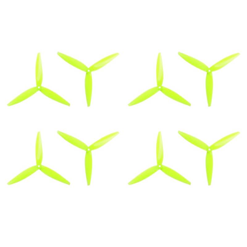 Ohulelks 4 Paar 7040 7X4X3 3-Blatt PC Propeller CW+CCW für RC FPV Freestyle 7- Long Range Drohnen DIY Teile D von Ohulelks