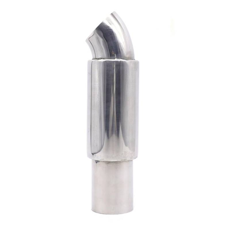Ohulelks 51 mm Variables Auspuffendrohr, Schalldämpfer-Endrohr, Silberfarben, Edelstahl, für Autozubehör, Universell, Hohe Qualität von Ohulelks