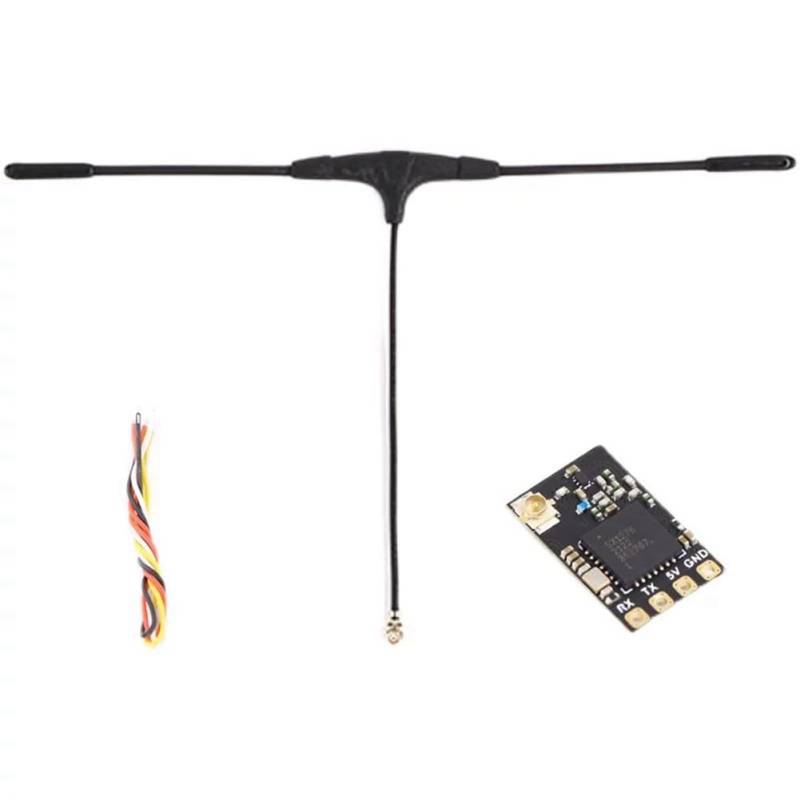Ohulelks FPV ELRS 915 MHz NANO ExpressLRS-Empfänger mit T-Typ-Antenne, Unterstützt WLAN für RC FPV, das RC-Drohnenteile Durchquert von Ohulelks