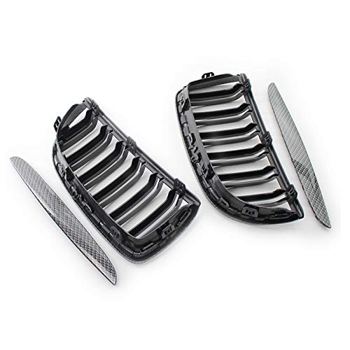 Oikabio Auto Carbon Look Front Nieren Kühlergrill Dual Lamellen für 3er E90 E91 2005-2008 Oikabio Auto Carbon Look Front Nieren Kühlergrill Dual Lamellen für 3er E90 E91 2005-2008 von Oikabio