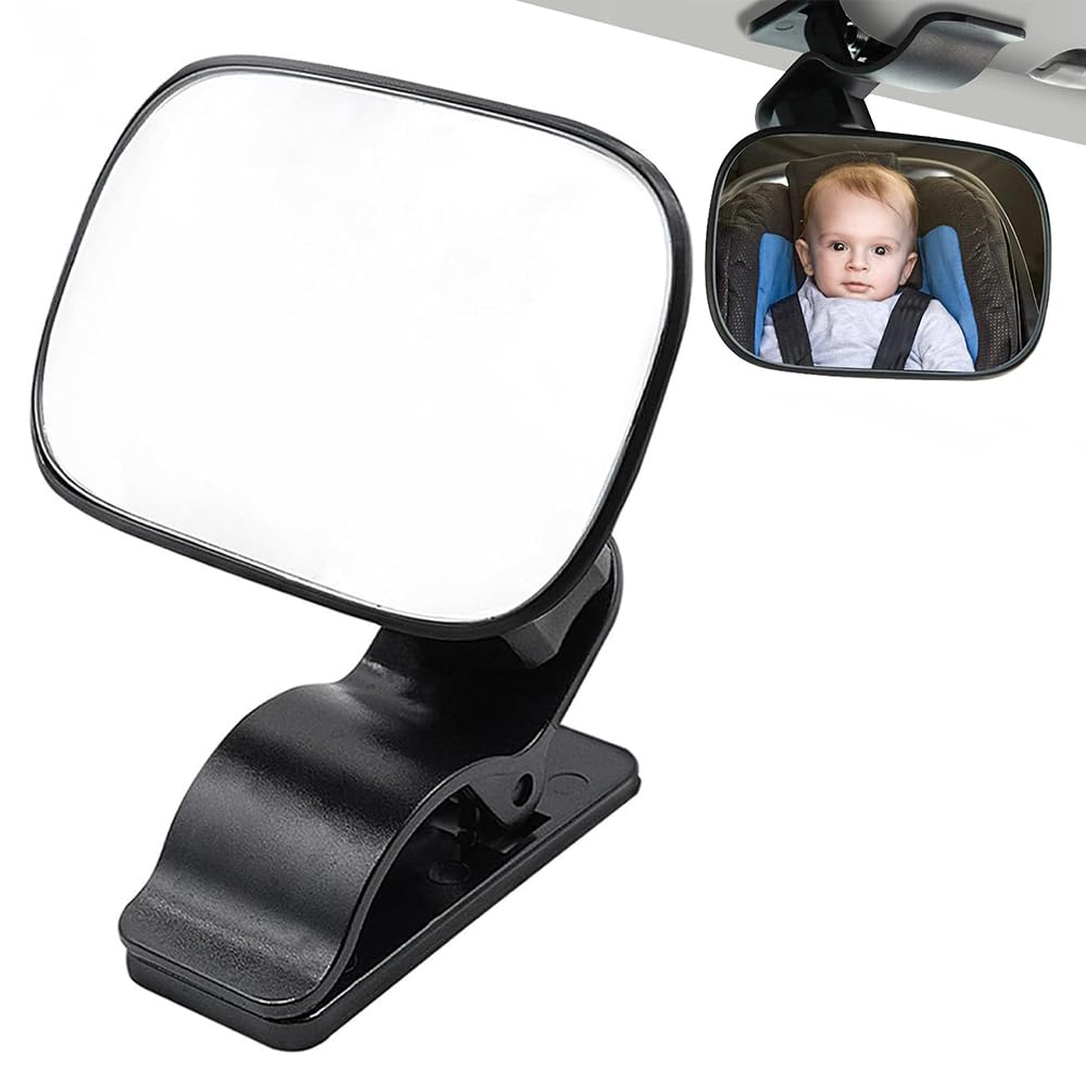 Oimaik Baby Autospiegel, Babyspiegel für Auto Rücksitz, Bruchsicherer Auto Babyspiegel, 360° Verstellbarer Rückspiegel, Baby Autositz Spiegel mit Clip zum Hinten zu sehen Neugeborene, Säugling, Baby Oimaik Baby Autospiegel, Babyspiegel für Auto Rücksitz, Bruchsicherer Auto Babyspiegel, 360° Verstellbarer Rückspiegel, Baby Autositz Spiegel mit Clip zum Hinten zu sehen Neugeborene, Säugling, Baby von Oimaik