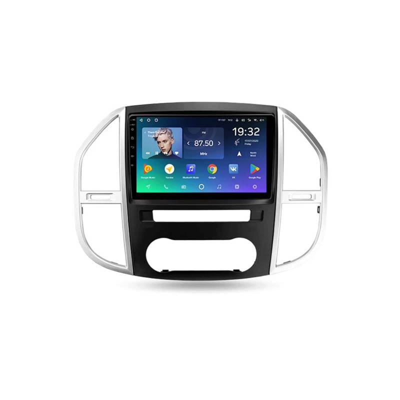 Android 10 Autoradio Stereo Kompatibel für Mercedes Benz Vito 3 W447 2014-2020 Car Radio 9 Zoll 1080P Touchscreen Freisprecheinrichtung Doppel Din mit Bildschirm RüCkfahrkamera von Oitflih