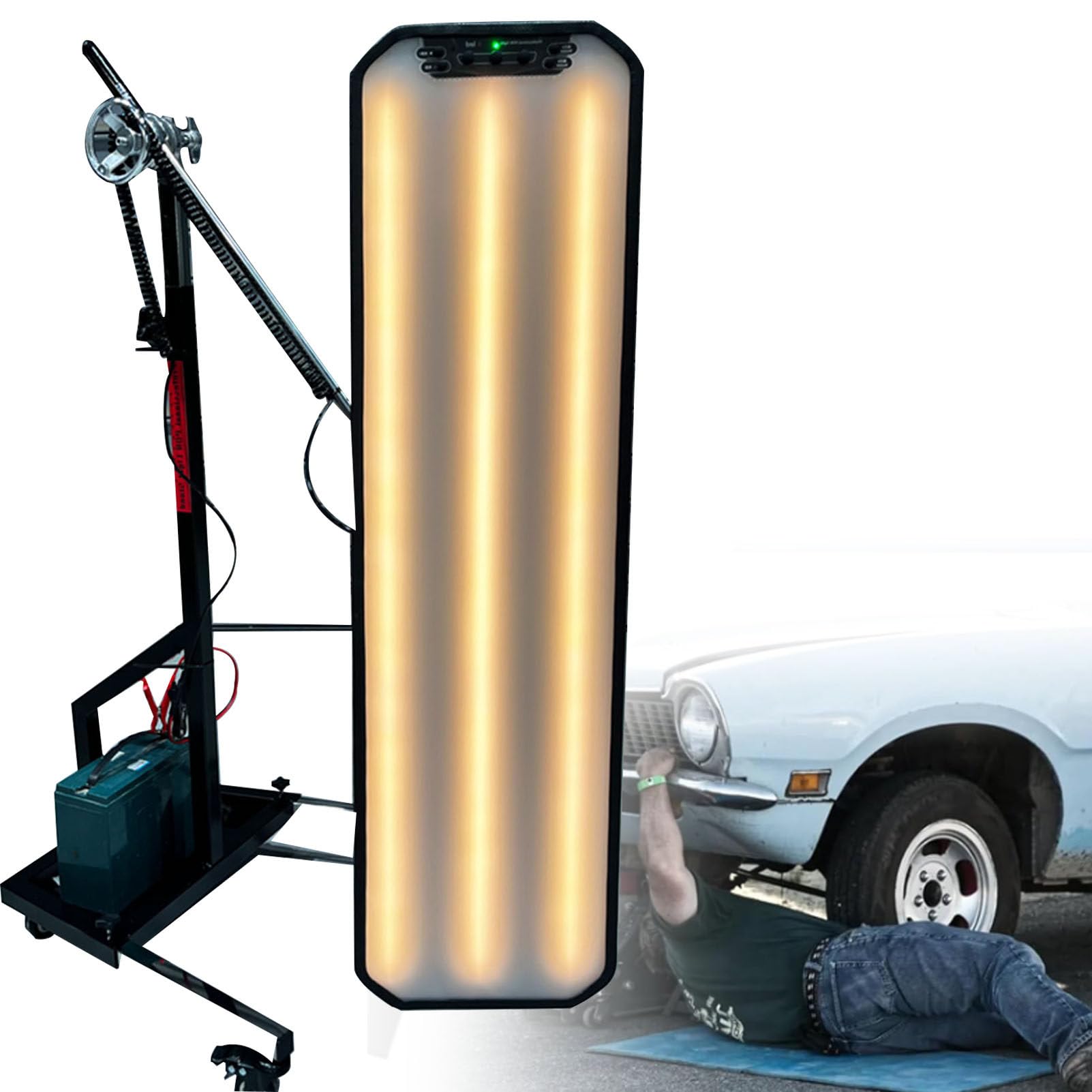 PDR-Licht, Dellenerkennungslampe ohne Lackierung, Hochleistungs-Dellenreflektorlicht, Auto-LED-Streifenlinien-Panellicht mit Einstellhalterung, Dellenerkennung - 6 Farben, einstellbares Licht PDR-Licht, Dellenerkennungslampe ohne Lackierung, Hochleistungs-Dellenreflektorlicht, Auto-LED-Streifenlinien-Panellicht mit Einstellhalterung, Dellenerkennung - 6 Farben, einstellbares Licht von Oiyekntd