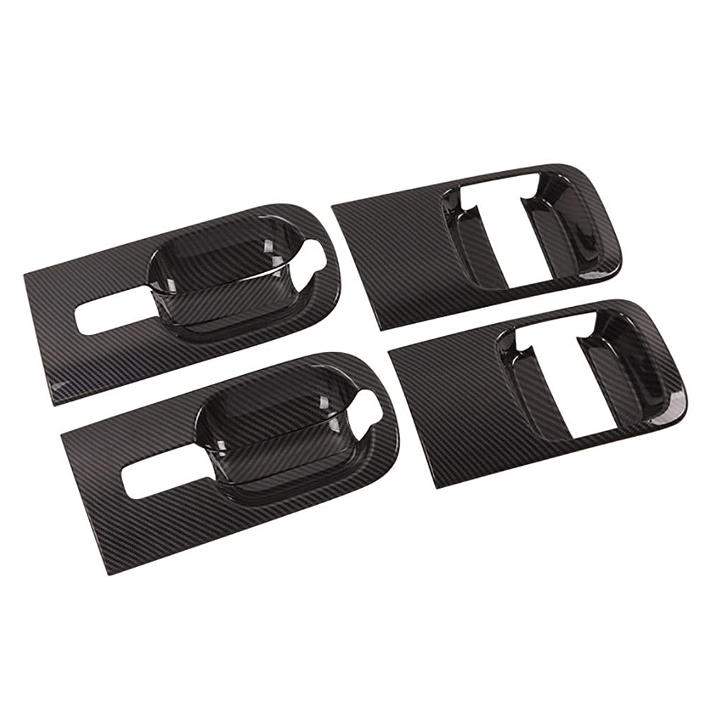 Okeeyseda 6 Teile/Satz Auto ABS Karbon Faser TüR SchüSsel Abdeckung für Grand Starex H1 I800 2018-2020 von Okeeyseda