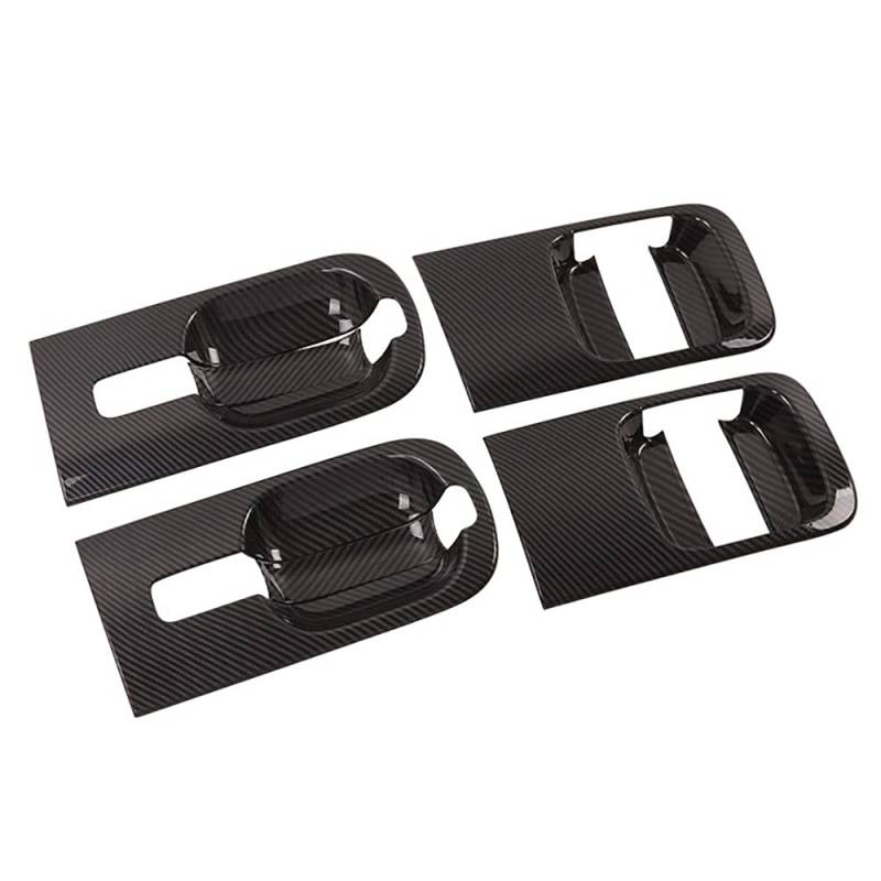 Okeeyseda 6 Teile/Satz Auto ABS Karbon Faser TüR SchüSsel Abdeckung für Grand Starex H1 I800 2018-2020 von Okeeyseda