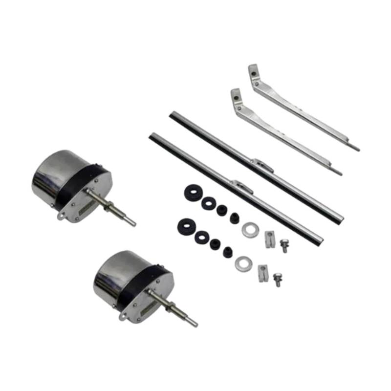 Okiyakusama 2 Teiliges Scheibenwischermotor Kit, Frontscheibenwischermotor, Hohe Leistung, Universeller Ersatz für Den Scheibenwischermotor des Autos von Okiyakusama