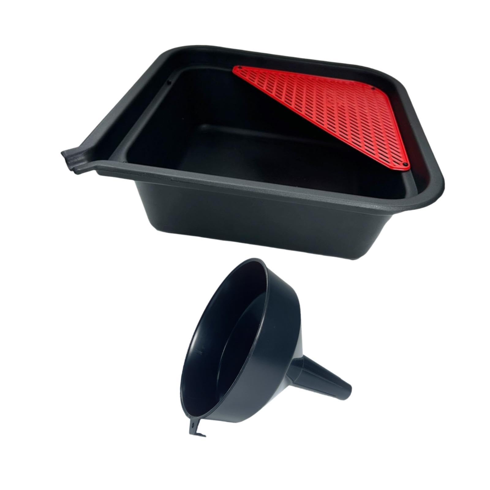 Okiyakusama 9 Liter Mechaniker Auto Ölablasswanne Und Trichter Ölwechselwanne PP Material 14x14x5 Zoll für Autowerkstätten Mehrzweck Okiyakusama 9 Liter Mechaniker Auto Ölablasswanne Und Trichter Ölwechselwanne PP Material 14x14x5 Zoll für Autowerkstätten Mehrzweck von Okiyakusama