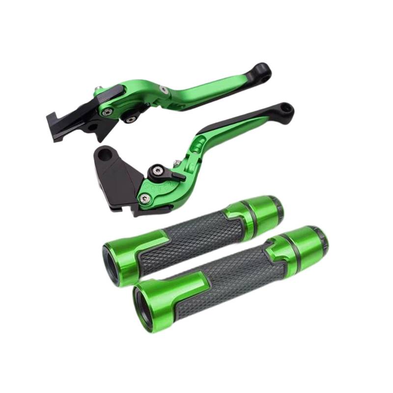 Okiyakusama Kupplungs- und Bremshebel Set für CBR650R mit klappbarem Mechanismus, Grün von Okiyakusama