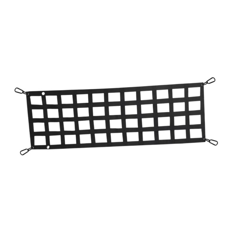 Okiyakusama Ladungssicherungsnetz Ladeflächennetz Kofferraumaufbewahrungsnetz mit Haken Mesh Organizer Heckklappennetz Isolationsnetz für SUV Anhänger von Okiyakusama