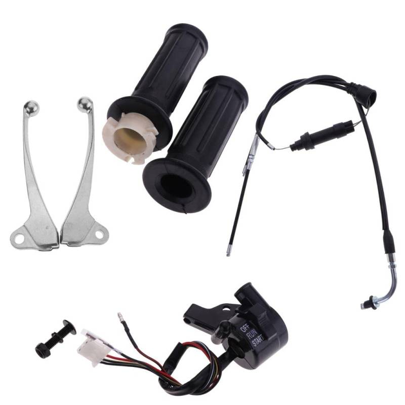 Okiyakusama Motorrad Gas Start Kit Schalter Bremshebel für Pw50 von Okiyakusama