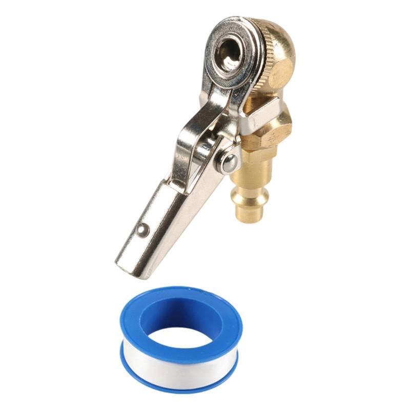 Okiyakusama Reifen-Luftfutter mit Clip, 1/4 Zoll NPT, tragbar, einfache Installation, Reifenfüller-Schlauchadapter, Reifenfutter für Kompressor-LKW von Okiyakusama