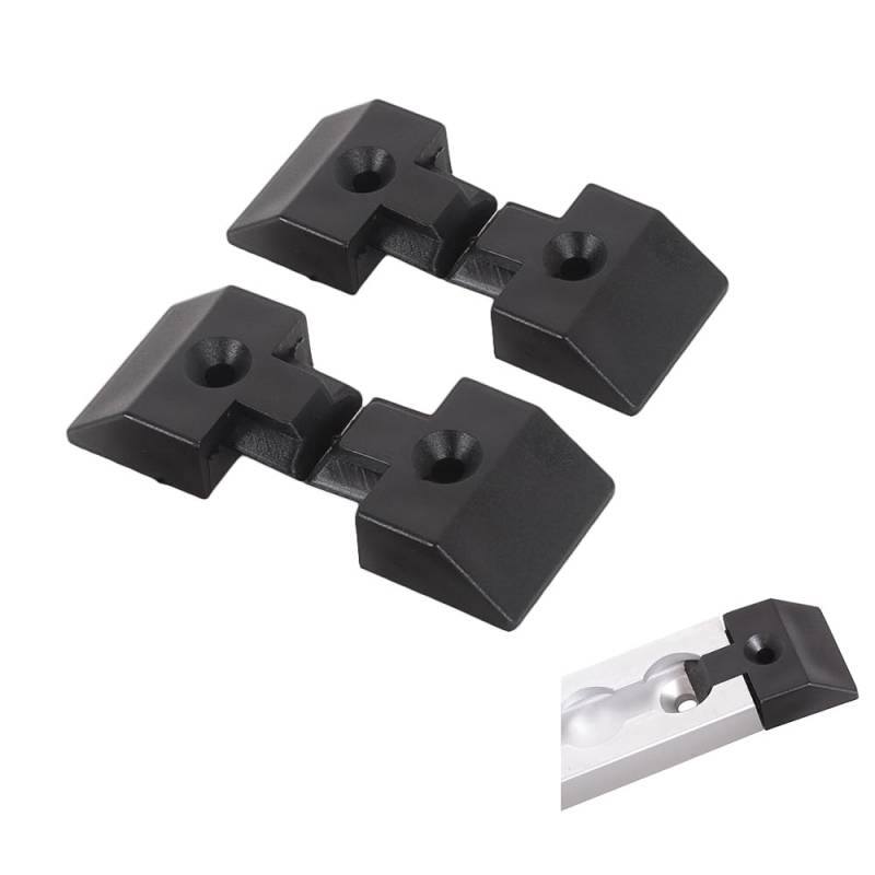 L-Track-Endkappen, L-Track-Endkappen, Motorrad-L-Track-Spannschienen-Endkappen, L-Schiene, versenkte Endkappen, quadratisch (4 Stück) von Oldbones
