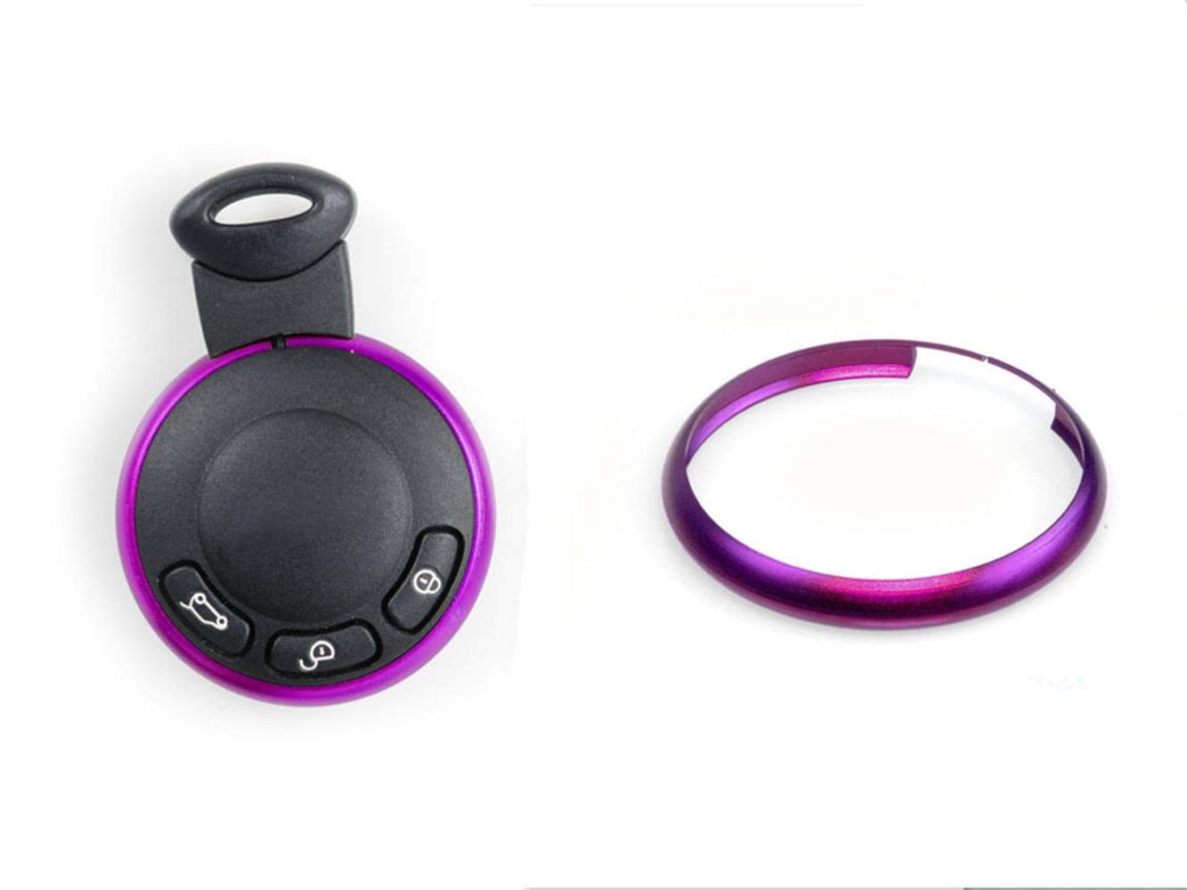 Oldbones Alumnium Smart Schlüsselring Rim Trim Cover für Mini Cooper, violett von Oldbones