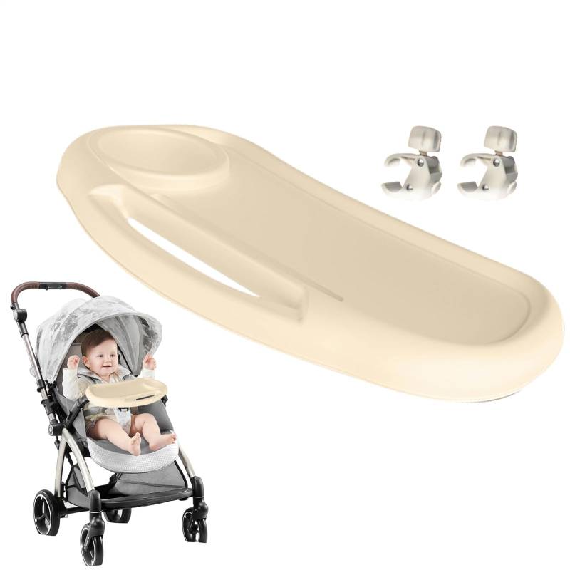 Snack -Tablett für Kinderwagen, Kinderwagen Snack Tablett | Abnehmbare Snackschale mit Tassenhalter | Tragbares Pupping -Zubehör, Wiederverwendbare Reiseversorgungen für Zuhause von Oldmoom