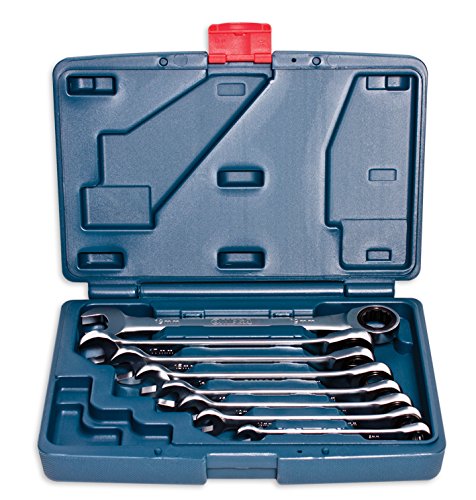 Omega Mechanix M2308 Ratschen-Schraubenschlüssel set - 8 Stück - 8, 10, 12, 13, 14, 15, 17 und 19 mm - CR-V -Profi- Qualität von Omega